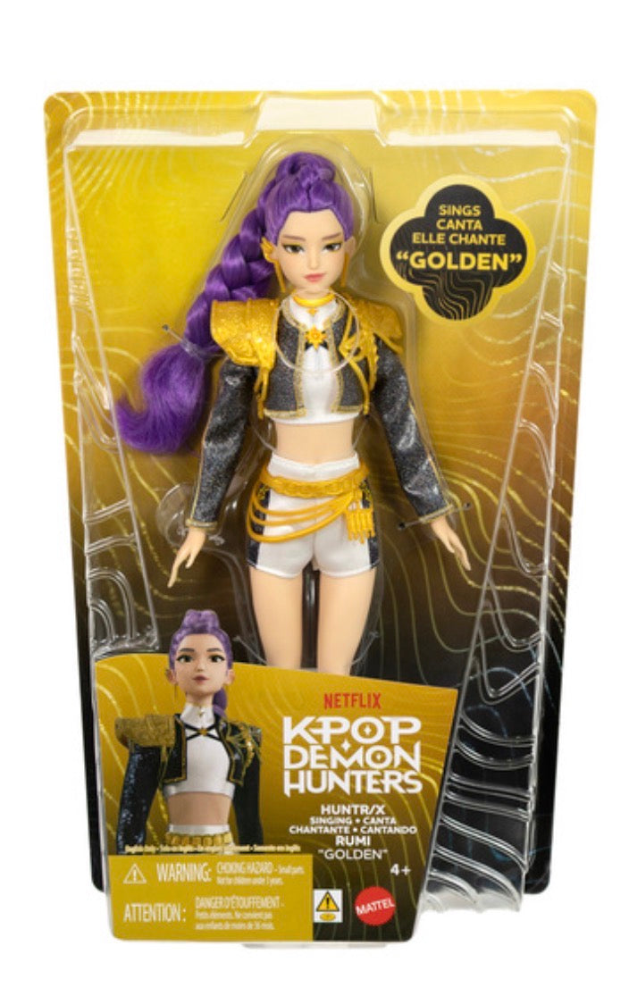 KPOP demon hunters rumi hintrix singing doll golden