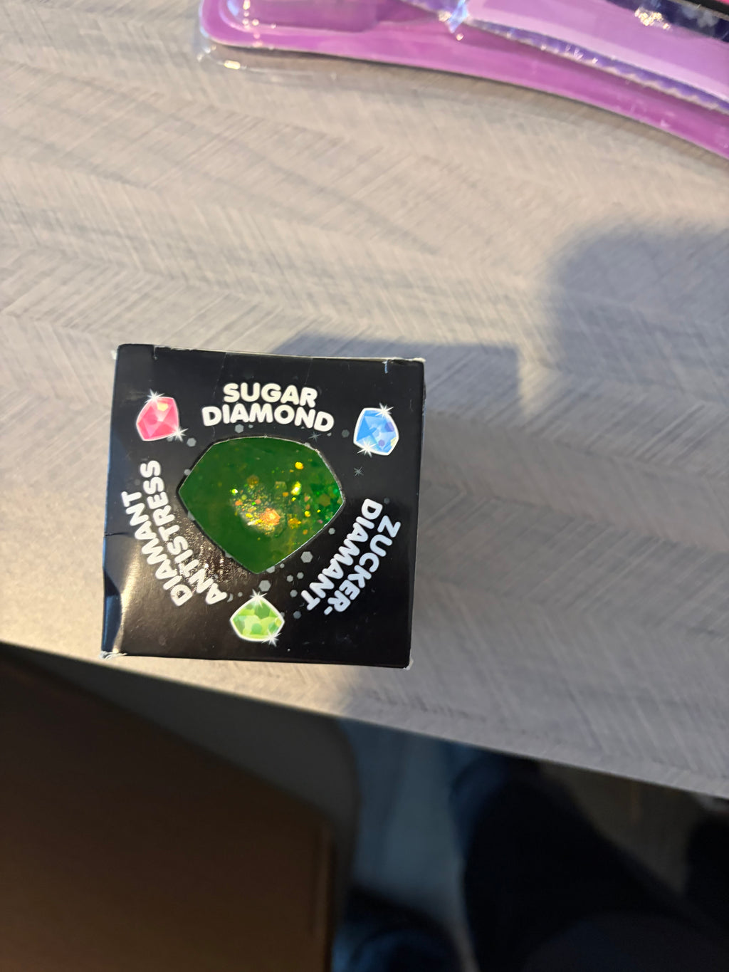 Scrunchems Sugar Diamond Gel Squeeze Ball Stress Toy Glitter 4cm
